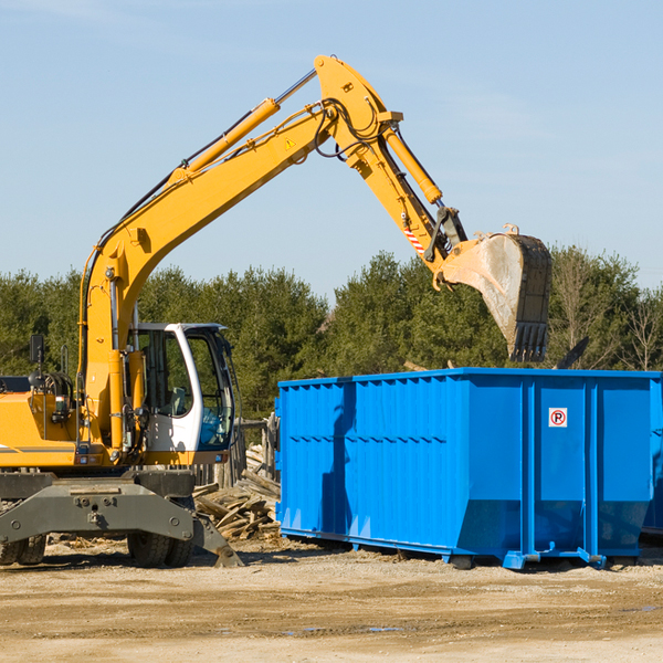 are there any restrictions on where a residential dumpster can be placed in Elton Wisconsin